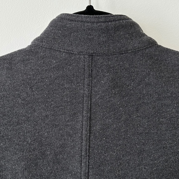 J Jill Charcoal Gray Cotton Terry Knit Zip Jacket - Picture 10 of 16